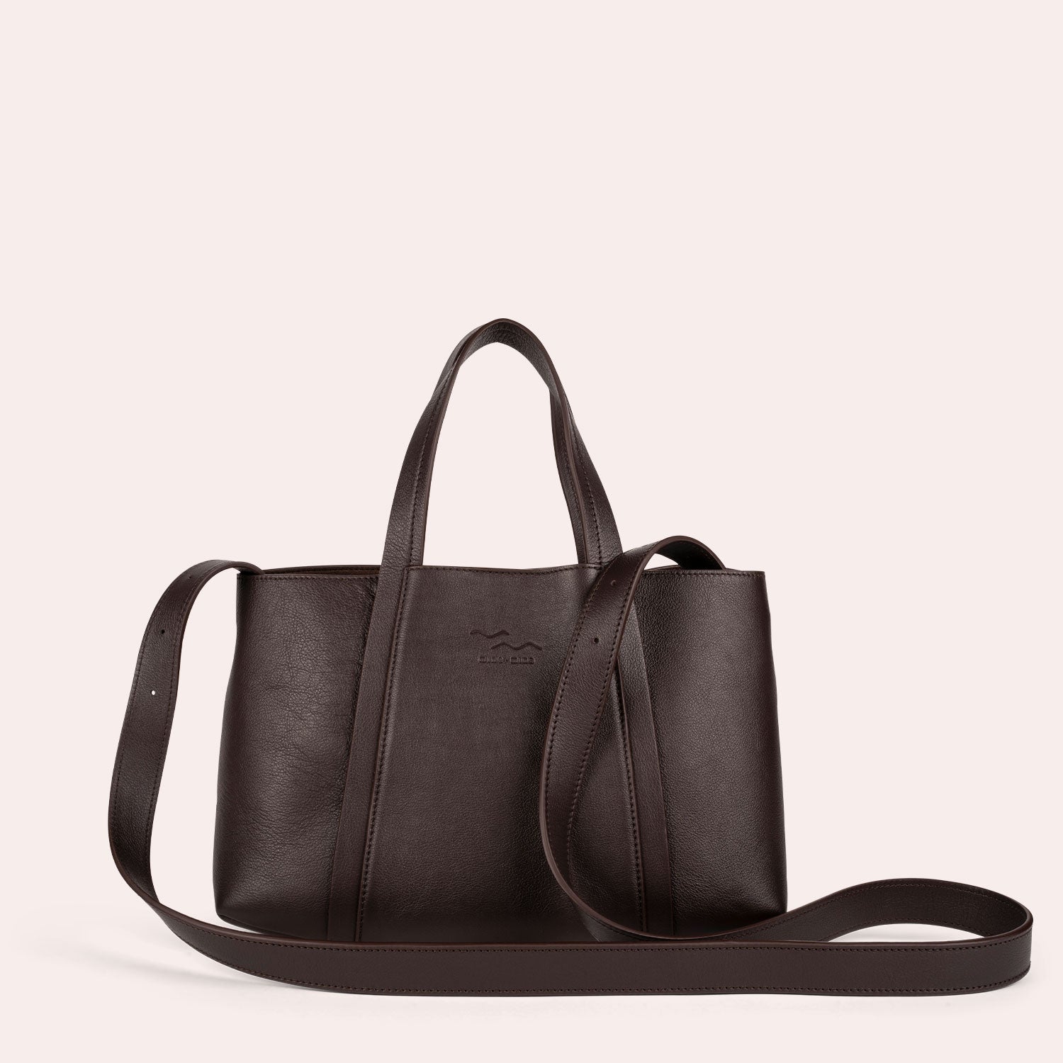 MARIT in Dunkelbraun - Die Handtasche mit kurzen Henkeln